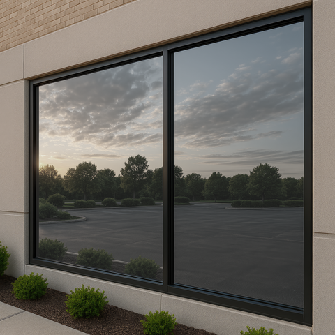 Grey External Mirror 20 Window Film - One Way Tint