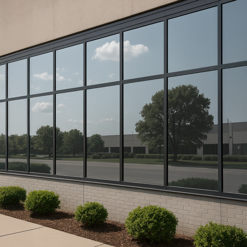 Grey External Mirror 20 Window Film - One Way Tint