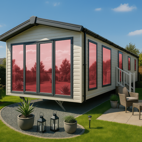 Mirror Red Window Film - One Way Tint