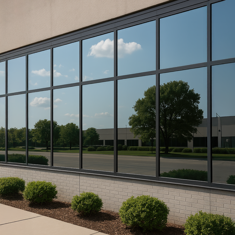 External Mirror Silver Window Film - One Way Tint