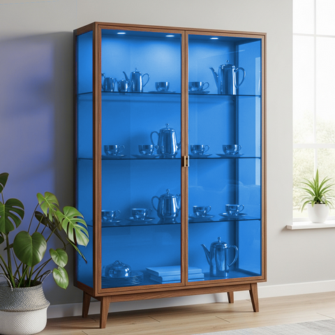Blue 60 Transparent Colourful Window Film Optically Clear Tint