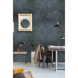 Cover Styl' - U22 Carved Charcoal Self Adhesive Sticker, Vinyl Window Wall Door Furniture Covering