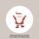 Personalised Custom Santa Christmas Sticker Label x30