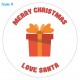 Personalised Custom Present Christmas Sticker Label x30