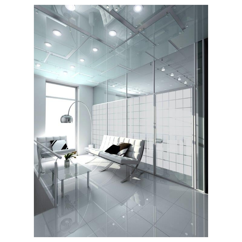 White Frosted Privacy Glass Window Film 76cm*3m 