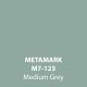Medium Grey Gloss Vinyl M7-123, Metamark 7 Series, self-adhesive, sticky back polymeric sign making vinyl