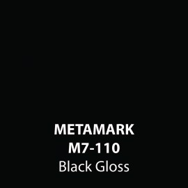 Black Gloss Vinyl M7-110, Metamark 7 Series, self-adhesive, sticky back polymeric sign making vinyl