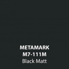 Black Matt Vinyl M7-111M, Metamark 7 Series, self-adhesive, sticky back polymeric sign making vinyl