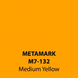 Medium Yellow Vinyl M7-132, Metamark 7 Series, self-adhesive, sticky back polymeric sign making vinyl