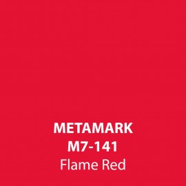 Flame Red Gloss Vinyl M7-141, Metamark 7 Series, self-adhesive, sticky back polymeric sign making vinyl