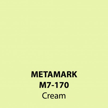 Cream Gloss Vinyl M7-170, Metamark 7 Series, self-adhesive, sticky back polymeric sign making vinyl
