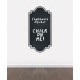 BB8 - Bespoke Frame chalkboard sticker, beautiful blackboard vinyl cut sticker, self adhesive easy install