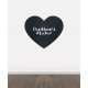 BB15 - Bespoke love heart chalkboard sticker, beautiful blackboard vinyl cut sticker, self adhesive easy install