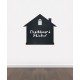 BB16 - Bespoke home chalkboard sticker, beautiful blackboard vinyl cut sticker, self adhesive easy install