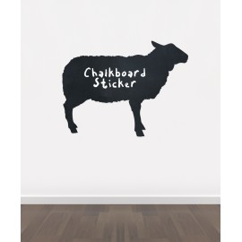 BB21 - Bespoke sheep chalkboard sticker, beautiful blackboard vinyl cut sticker, self adhesive easy install