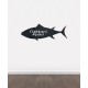 BB23 - Bespoke fish chalkboard sticker, beautiful blackboard vinyl cut sticker, self adhesive easy install