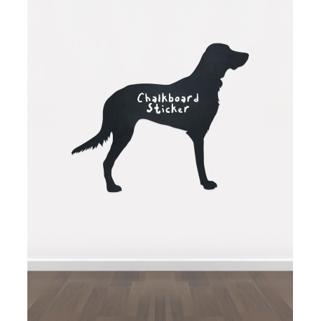BB26 - Bespoke dog 1 chalkboard sticker, beautiful blackboard vinyl cut sticker, self adhesive easy install