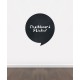 BB27 - Bespoke speech bubble chalkboard sticker, beautiful blackboard vinyl cut sticker, self adhesive easy install