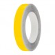 Bright Yellow Gloss Colour Pin Stripe tapes, 50m roll, sticky self-adhesive, vinyl decal line tape