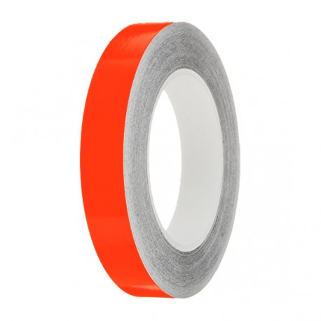 Orange Gloss Colour Pin Stripe tapes, 50m roll, sticky self-adhesive, vinyl decal line tape