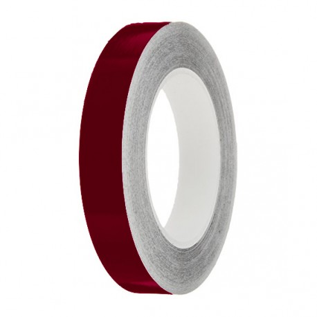 Burgundy Gloss Colour Pin Stripe tapes, 50m roll, sticky self-adhesive, vinyl decal line tape
