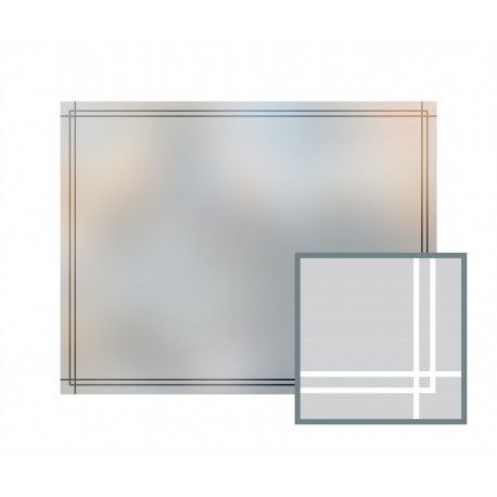 Bespoke window frame cut out, frosted, custom, decorative, home window film WF 04