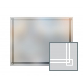 Bespoke window frame cut out, frosted, custom, decorative, home window film WF 11