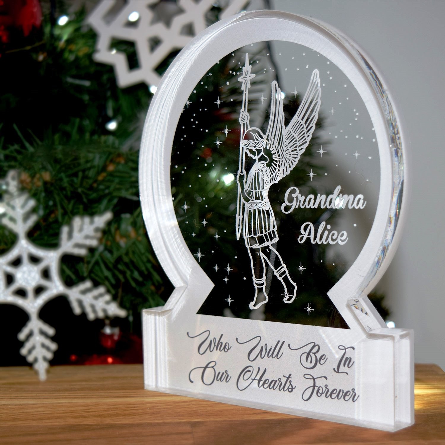 Personalised Quality Snow Globe Family Christmas Ornament