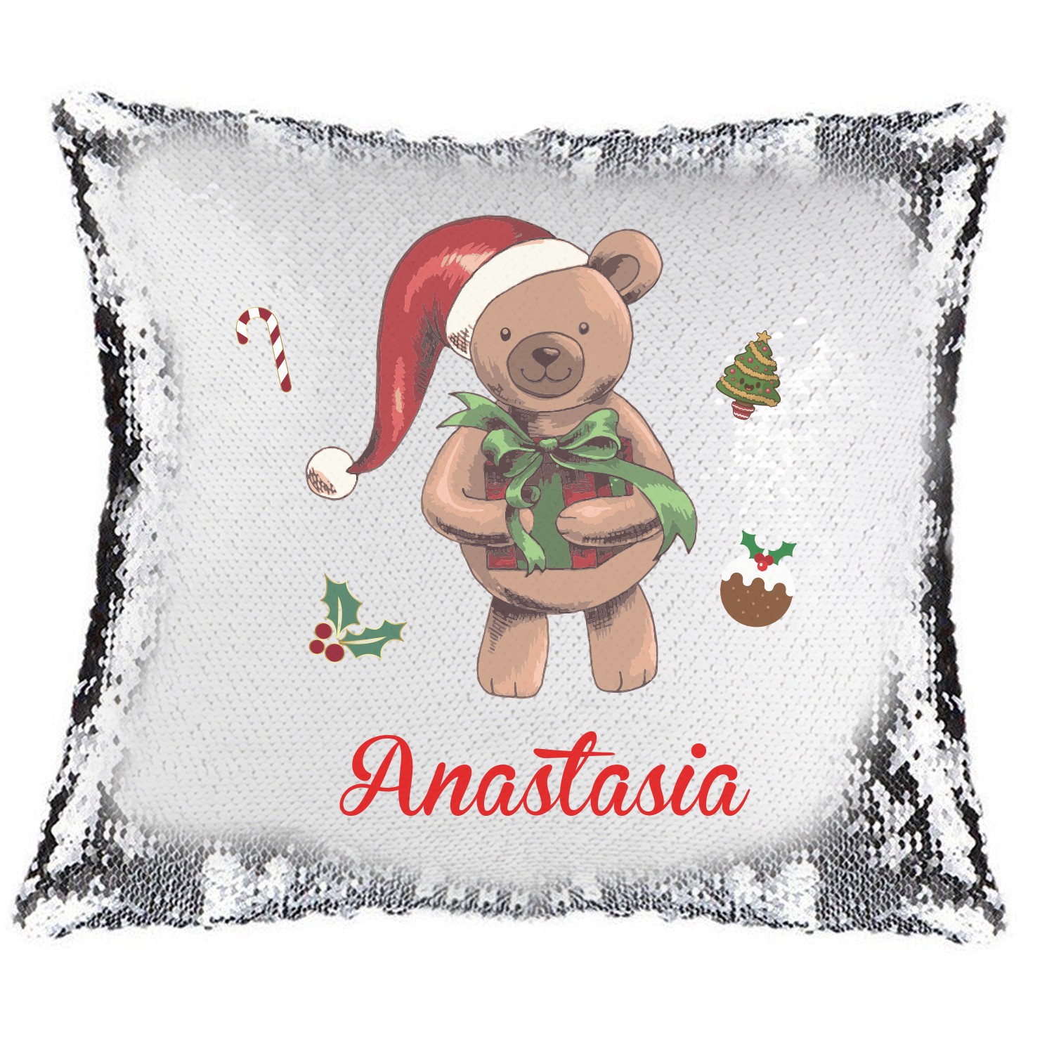 Sequin 2024 christmas cushion