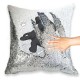Labrador Magic Reveal Cushion Cover PERSONALISED Sequin Pillow Xmas Gift