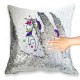 Unicorn Magic Reveal Cushion Cover PERSONALISED Sequin Pillow Xmas Gift