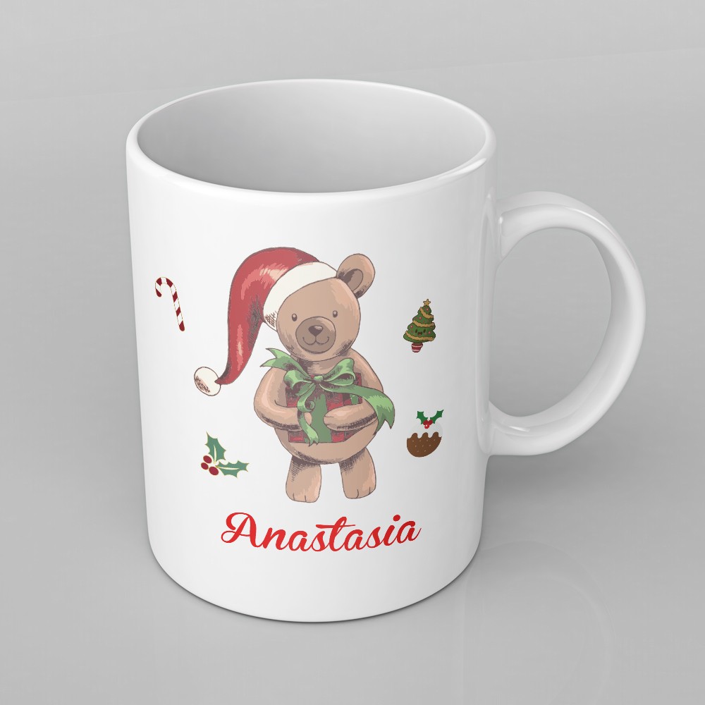 bear christmas mug