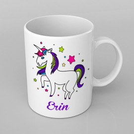 Unicorn design PERSONALISED Mug any name, Custom Made