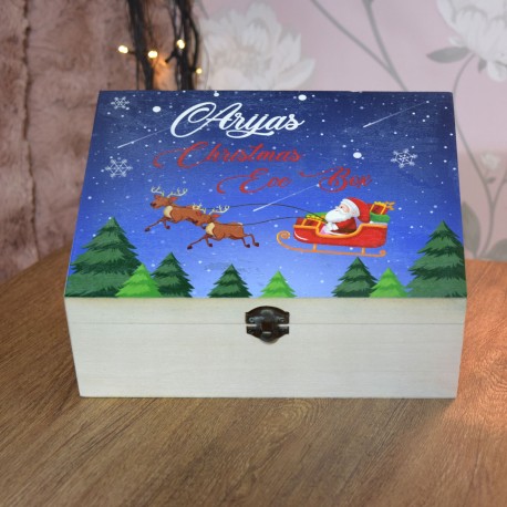 Printed Wooden Christmas Eve Box (Style 1)