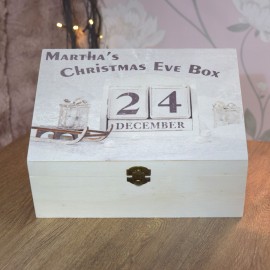 Printed Wooden Christmas Eve Box (Style 1)