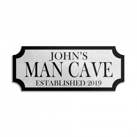 Aluminium High Quality Wall Bar Sign (Welcome To The Man Cave)