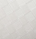 Cover Styl' - X10 White Squared Leather  Self Adhesive Sticker, Vinyl Window Wall Door Furniture Covering