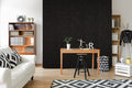 Cover Styl - X9 Mat Black Streaks Self Adhesive Sticker, Vinyl Window Wall Door Furniture Covering