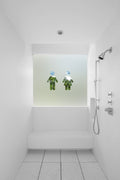 Transitional Style Male & Female Symbol Cut Out Bespoke Custom Frosted Window Film