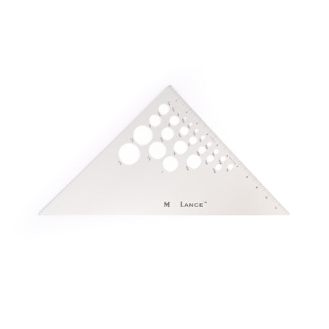 12” Triangle Metal Ruler
