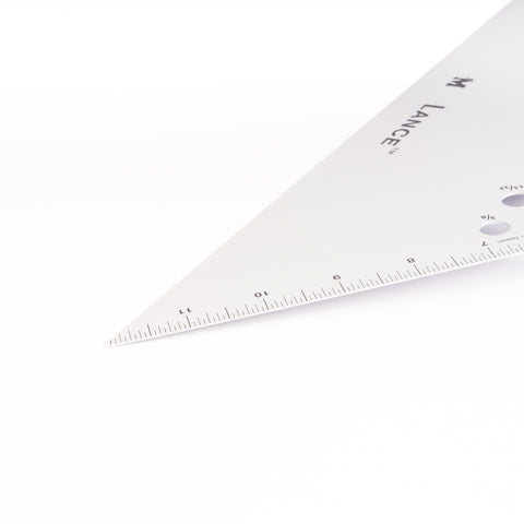 12” Triangle Metal Ruler