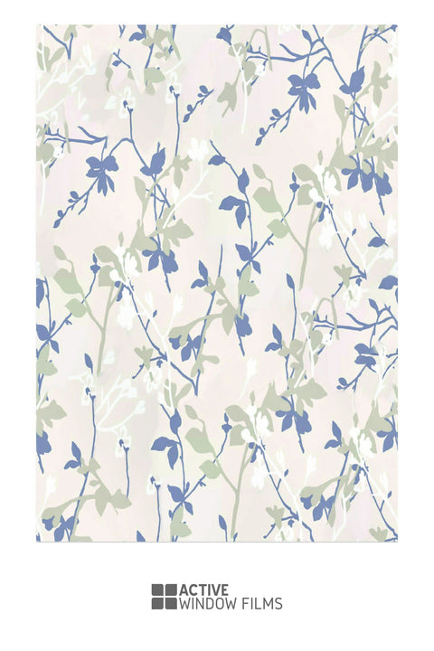 Floral Pattern Print 01 Bespoke Custom Frosted Patterned Window Film P02
