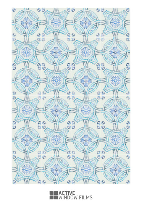 Mosaic Print Bespoke Custom Frosted Patterned Window Film P05