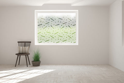 Mixed Shape Cut Out Bespoke Custom Frosted Patterned Window Film P01