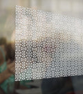 Frosted Maze Privacy Pattern Decorative Frost Window Film Glass Self Adhesive Vinyl
