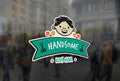 Bespoke kids barber sign window sticker, a high quality, vinyl sticky back plastic decal, Commercial Window Glass Stickers