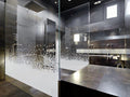 Decorative Pixel Pattern Window Film, Frosted Vinyl Privacy Glass Covering PI