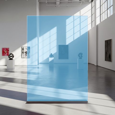 Blue 34 Transparent Colourful Window Film Optically Clear Tint