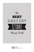 LS4 - Best grocery store printed bespoke custom frosted window film