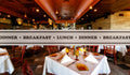 TR1 - Restaurant banner frosted window privacy partition - screening window partition decal.